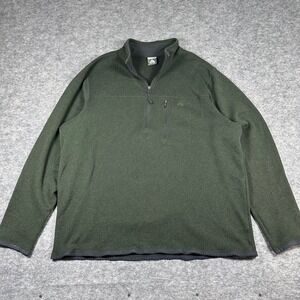 Nike‎ ACG Quarter Zip Fleece Green Outdoor Pullover Pocket Mens XXL